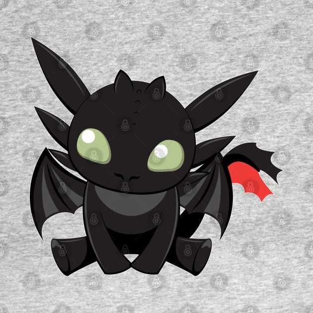 Toothless Tooniefied by Tooniefied